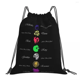 Backpack Seven Deadly Sins Backpacks Fashion Portable Drawstring Bags Bundle Pocket Sundries Bag BookBag For Travel Students