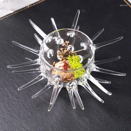 Wine Glasses 2Pcs Sea Urchin Cocktail Glass Cup Creative Prickly Restaurant Tableware Molecular Gourmet Sashimi Bowl Barbed Dessert