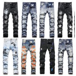 AMIRIR designer men purple jeans women man slim fit denim letter print pants luxury holiday outdoor jeans mens streetwear big size trousers jeans purples jeans