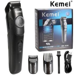 Trimmers Kemei Adjustable Beard Hair Trimmer For Men Rechargeable Moustache Stubble Hair Clipper Face Groomer Hair Cutting Machine KM5013