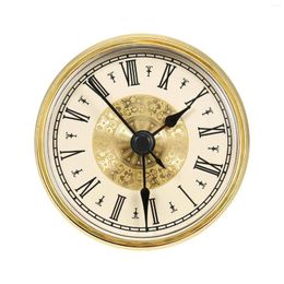 Clocks Accessories Clock Insert Gold Bezel With Roman Numeral Mini 2.8 Inch Fit Up For Restaurant Guest Room Office Meeting Rooms Classroom