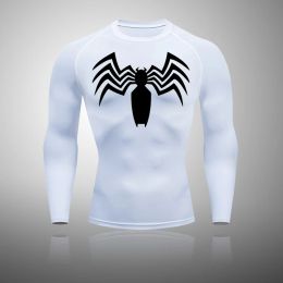 T-Shirts High Quality Quick Dry Mens Sports TShirt Sportswear Long Sleeve Running Gym Clothing Fitness MMA Rashguard Compression Shirt