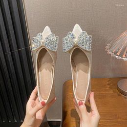 Casual Shoes Diamond Flat Bottom Shallow Pointed 2024 Ladybugs Not Tired Feet Plus Size 41-43 Soft