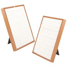 Wooden Jewelry Display Boards Freestanding Organizer for