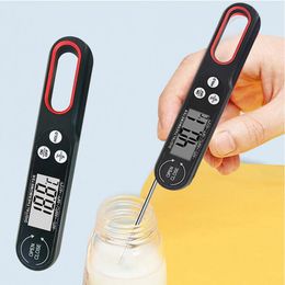 Quick Response Thermometer Food Thermometer Foldable Long Probe Digital Meat Thermometer for Kitchen Bbq Grilling Quick Accurate