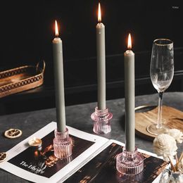 Candle Holders Glass For Birthday Decoration Decorative Wedding Candelabra Candelabros Candlestick Holder