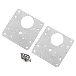 1/2Pcs Cabinet Hinge Repair Plate Kit Hinges Repair Cupboard Door Hinge Mounting Fixing Plates With Screws Furniture Hardware