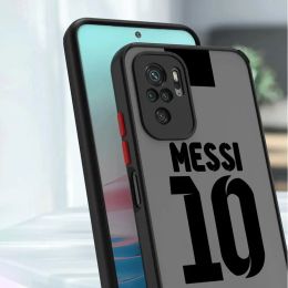 FootBall Number 7 10 Phone Case for Xiaomi Redmi 9A 9 9C 9T 10 10C 12C 12 4G 12 5G K40 Pro A1 A2 Cover