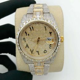 Luxury Looking Fully Watch Iced Out For Men woman Top craftsmanship Unique And Expensive Mosang diamond 1 1 5A Watchs For Hip Hop Industrial luxurious 9534