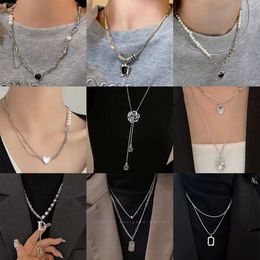 Necklace for Women Versatile High-end Non Fading Sweater Chain Long Pearl Necklace Popular Accessory Collarbone