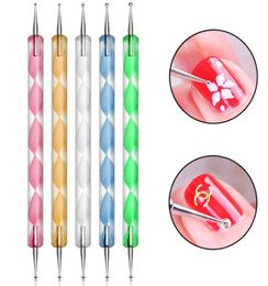 5pcs Nail Art Dotting Pen Tool set Paint Manicure kit UV Polish Painting Drawing Nail Art kids Tip Dot HIAISB8488735