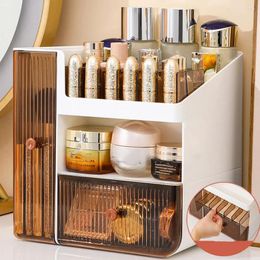 Storage Boxes PP Store Sort Cosmetics Effortlessly Makeup Organizer Box And Various Skincare Products Can Be Stored In Layers Small