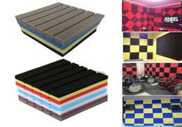 (12Pack) Groove Acoustic Panels Ceiling Sound Absorption Tile Studio Acoustic soundproofing Tiles 30x30x2cm1262456