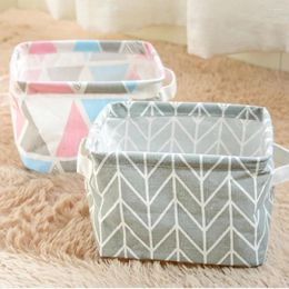 Storage Bags Portable Basket Triangular Geometric Desktop Decoration Snack Toy Box Bedroom Living Room Desk File Placement