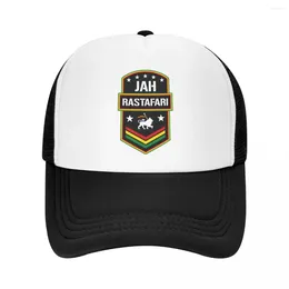 Ball Caps Jah Rastafari Rasta Lion Of Judah1 Trucker Hats Mesh Net Baseball Cap For Male Female Kpop Snapback Streetwear