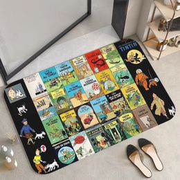 T-Tintins Floor Mat Bathroom Carpet Custom Prayer Rug Bath Mats Living Room Entrance Doormat Home Carpets Rugs Foot Kitchen Door