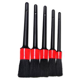 5Pcs Soft Detailing Brush Set Car Cleaning Detailing Brush Dashboard Air Outlet Cleaning Brush For Car Cleaning Dirt Dust Clean