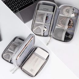 Digital Product Storage Bag Wire Organiser Box USB cable Power Bank Pouch Travel Essentials Accessories Useful Things for Home