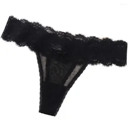 Women's Panties Bow Seamless Comfort Solid Colour Thin Belt Lace Briefs Sports Low-waist Women Thong Girl