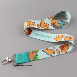 Cute Capybara Lanyard for Keys Neck Strap ID Card Badge Holder Cell Phone Strap Key Chain Key Holder Key Rings Accessories Gifts
