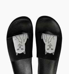 Ripndip Slippers Man And Women Lovers Casual Middle Finger Cats Slippers Beach Sandals Outdoor Slippers Hiphop Street Sa1163857