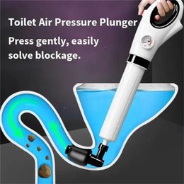 Toilet Sewer Dredge Clogged Remover Pipe Toilet Plungers Drain Blaster Air Drain Cleaner Manual Pneumatic Dredge Tools