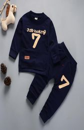 Spring Autumn Baby Tshirt Pants Suits Toddler Tracksuits Children Boys Girls Style Clothing Sets Kids Clothes 1 2 3 4 5 YEARS LJ22950888