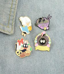 Japanese Anime Manga Icons Cute Enamel Pins Badge Brooch backpacks Bag Collar Lapel Decoration Jewellery Gifts for Friends 4 colors5751457