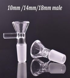 10mm 14mm 18mm male female Thick Bowl Piece for Glass Bong slides Funnel Bowls Pipes smoking bowls heady oil rigs pieces accessori7548200