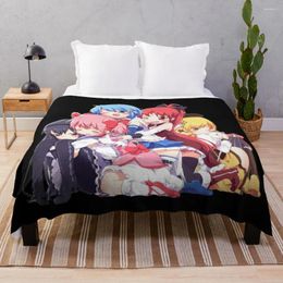 Blankets Puella Magi Madoka Magica Anime Throw Blanket Designer Fluffy Large Dorm Room Essentials
