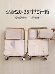 Storage Bags 5pcs Travel Packing Cubes Luggage Waterproof Toiletry Bag Clothes Organiser Shoes Suitcase Cases Accessories