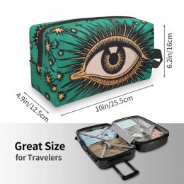 All Seeing Eye Art Makeup Bag for Women Travel Cosmetic Organiser Kawaii Evil Mystic Eyes Storage Toiletry Bags
