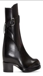 Men Wyatt Biker Boots Stacked Heel Genuine leather Anke Boot Men Battle Booties Plus Size 384671738102880441