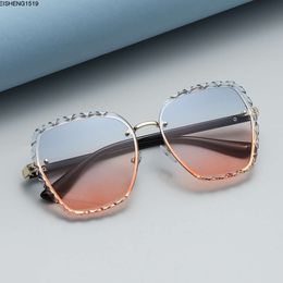 Sunglasses for Womens High-end Korean Box Glasses Fashionable Uv Resistant Large Frame