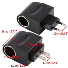 Auto Charger EU Plug 220V AC To 12V DC Use Car Accessories For Car Electronic Devices Use At Home AC Adapter With Car Socket