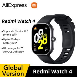 Watches In Stock Global Version Redmi Watch 4 Smart Watch Ultra Large 1.97'' AMOLED Display 20 Days Battery Life Support 5system GNSS