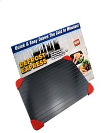 Fast Defrost Tray Aluminum Alloy Texture Defrost Plate Steak Frozen Food Meat Thawing Board Kitchen Thaw Gadget Tool Drop 4556268