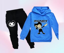 Findpitaya 2020 New Bendy and the ink machine Sweatshirt and Pants for Kids LJ2008184235013