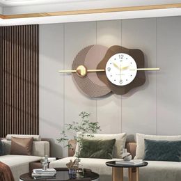 Wall Clocks Modern Design Light Luxury Mute Clock Living Room Decoration Atmospheric Fashion