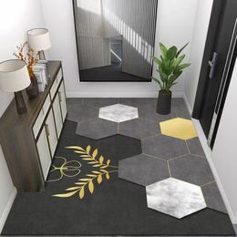 Modern simple air entry door mat Crystal velvet bedroom mat entry home living room kitchen non-slip mat advanced multi-style