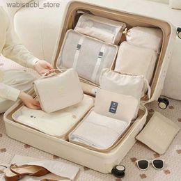 Cosmetic Bags 11PCS/Set Travel Storage Bags Luggage Suitcase Clothes Packing Cubes Cases Toilet wash Bag Clothes Shoes Underwear Packaging Bag L49