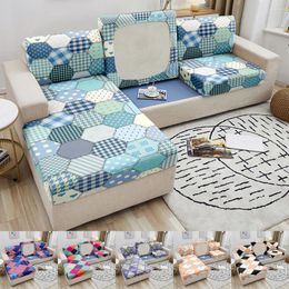 Chair Covers Elastic Sofa Seat Cushion Cover Stretch Couch Slipcover 3D Geometric Print Armchair For Living Room Decoration