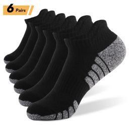 Socks 6 Pairs Sports Ankle Socks Thick Knit Autumn Winter Socks Fitness Breathable Quick Dry Socks Warm Socks For Running Cycling