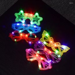 Party Decoration LED Light Decor Glass Plastic Glow Glasses Up Toy For Kids Christmas Decorations LX9030