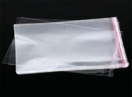 100pcsLots Resealable Cellophane OPP Poly Bags Thick Clear Chlothes Clothing Package Storage Bag Envelope Gift Wrap4932149