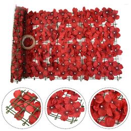 Decorative Flowers Artificial Cherry Blossom Leaf Panels Faux Privacy Fence Screen Home Garden Decoration Wedding And Festival Supplies