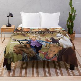 Blankets HEARTLAND -SHOW Collage Throw Blanket Beautiful For Bed