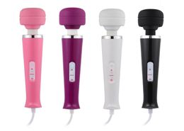 Vibrating AV Stick Powerful Vibrator for women Big Head Magic AV Wand Body Massager Clitoris Stimulate Female Adult Sex toys5117922