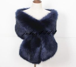 High Quality Bridal Wraps Faux Fur Stick Colorful Shawl For Women Winter Wrap For Girl Prom Cocktail Party Bridesmaid Cheap In Sto8921034