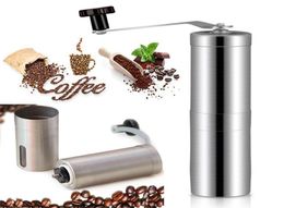 Manual Coffee Grinder Bean Conical Burr Mill For French PressPortable Stainless Steel Pepper Mills Kitchen Tools DHL WX914648004976